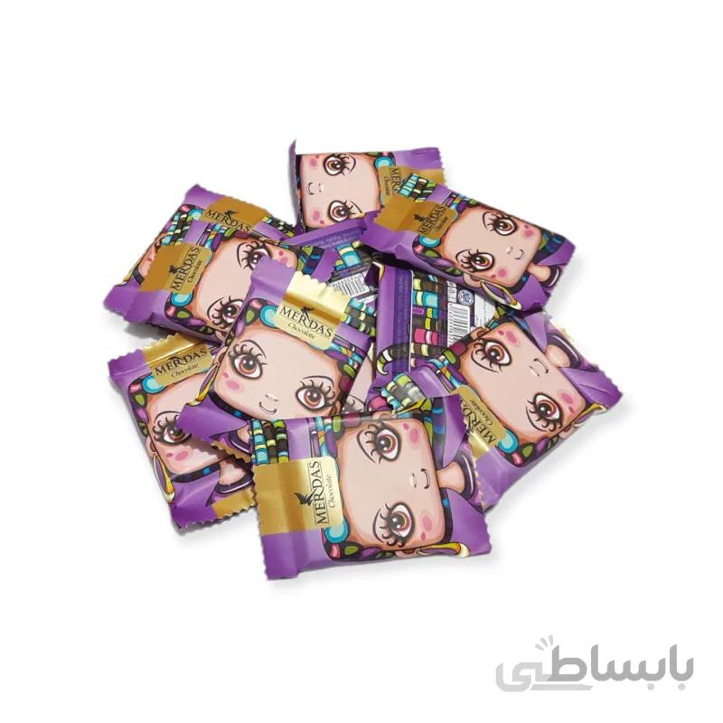 شکلات هپی فرند مرداس دورنگ طرح ماه بانو