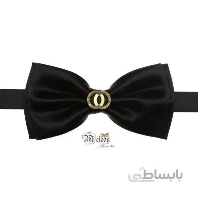پاپیون سری مندو - مردانه (سیاه مات طرح گوچی)