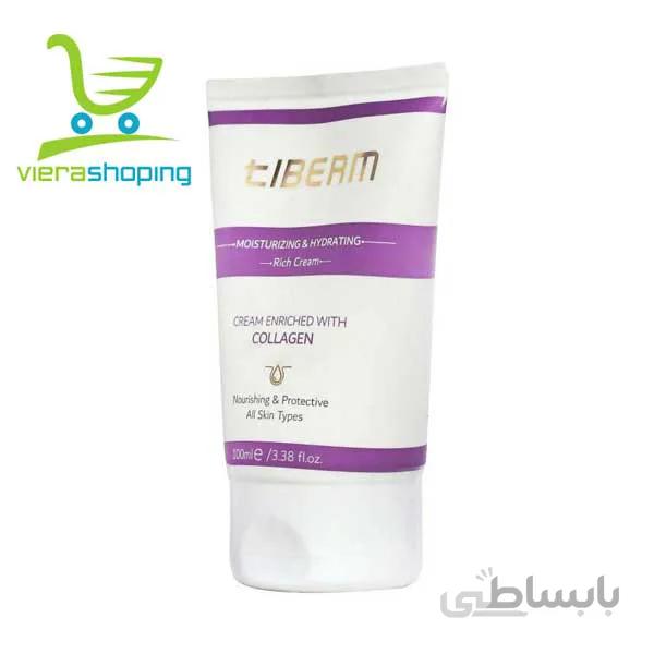 کرم آبرسان و مرطوب کننده حاوی کلاژن تیبرم Tiberm 100MIL