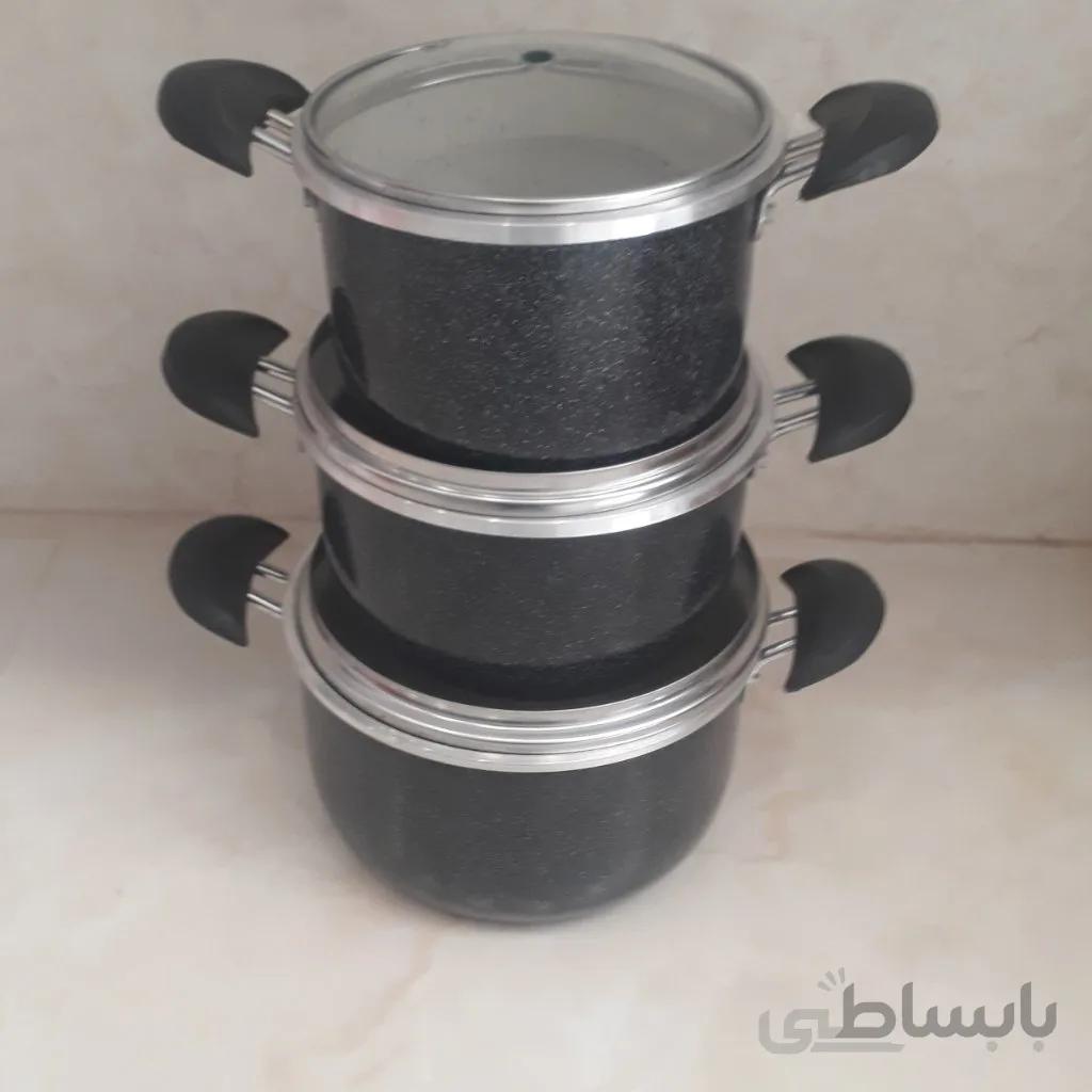 قابلمه کوشا 3 سایز طرح چدن