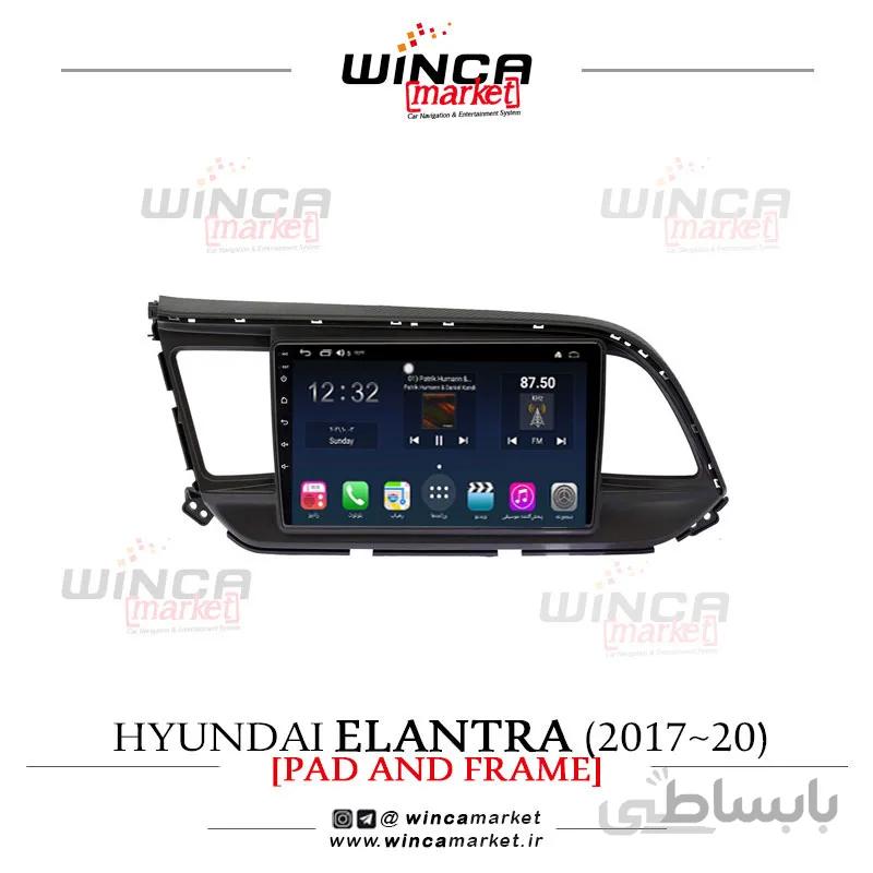 مانیتور اندروید هیوندای النترا 2017-20 Elentra وینکا مدل QG855 سری +S300 پلاس