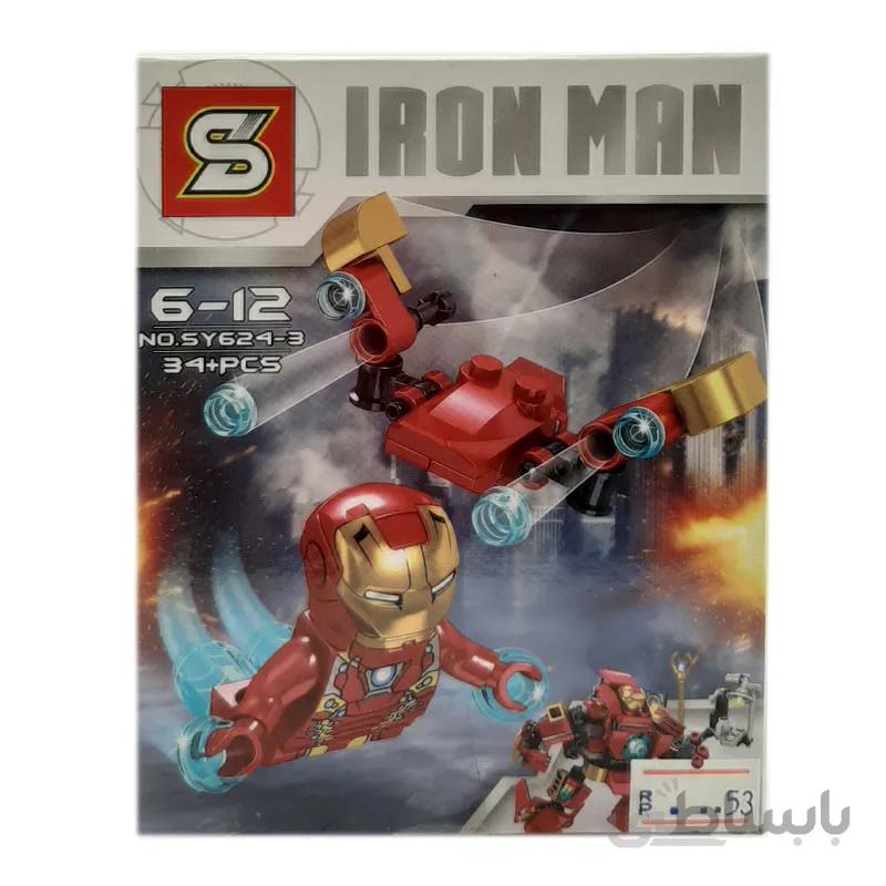 ساختنی 8 در 1 سری Iron Man دارای 34 قطعه کد SY624-3