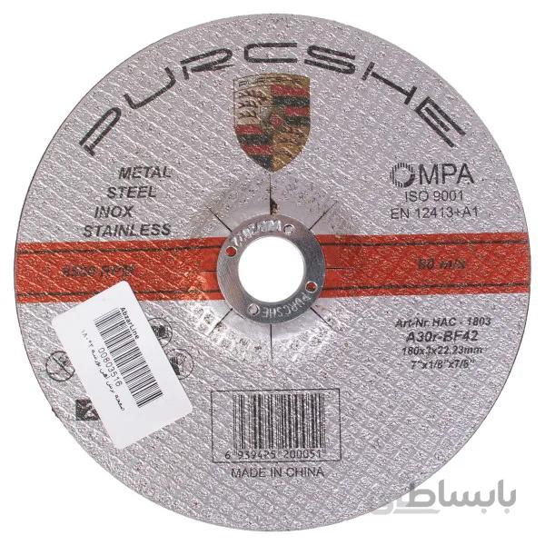 سنگ برش آهن پورشه مدل PS-1803 سایز 22.23×3×180 میلی متر