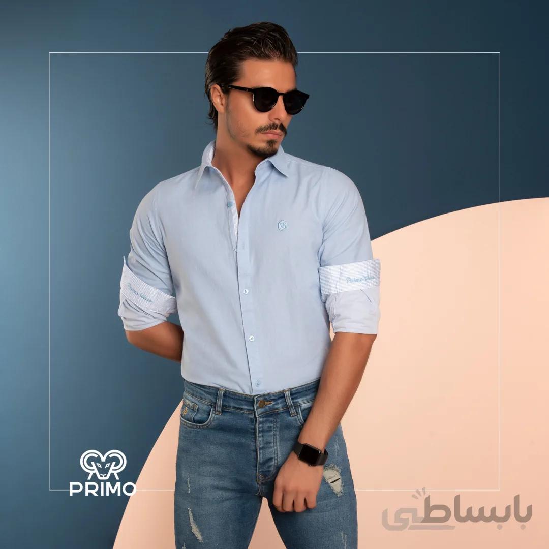 پیراهن پنبه مردانه مدل ساده 236310