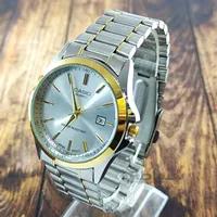 ساعت مردانه CASIO کاسیو مدل 1199 نقره ای،طلایی