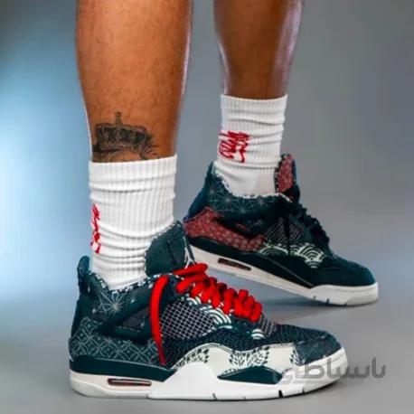 کتونی اورجینال نایک ایرجردن رترو 4 سی ساشیکو jordan 4 retro se sashiko