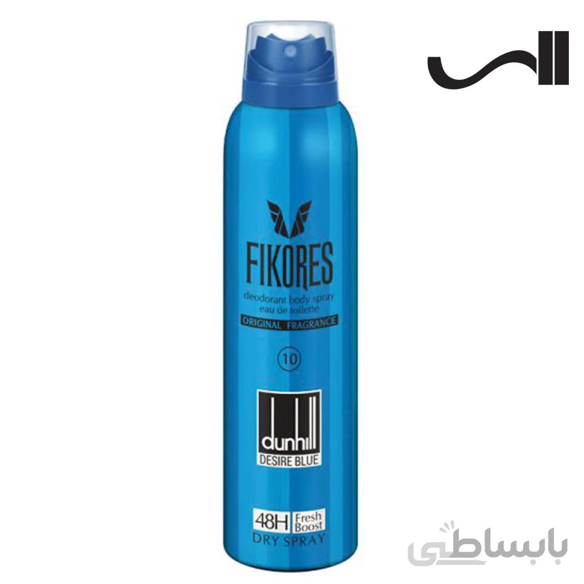 اسپری بدن مردانه فیکورس مدل Dunhill Desire Blue