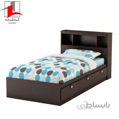 تخت خواب لمکده مدل شلف ونگه