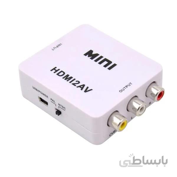 مبدل HDMI به AV مدل Mini کیفیت Full HD 1080p ا D-NET Mini AV2HDMI
