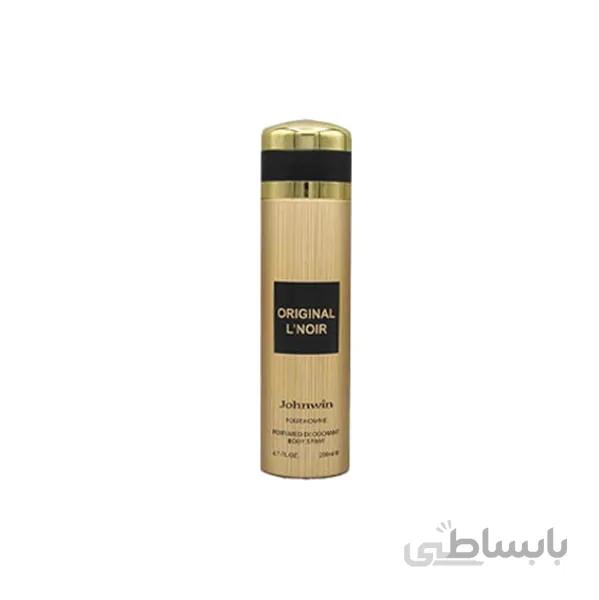 اسپری بدن مردانه جانوین مدل Original Lnoir حجم 200 میل