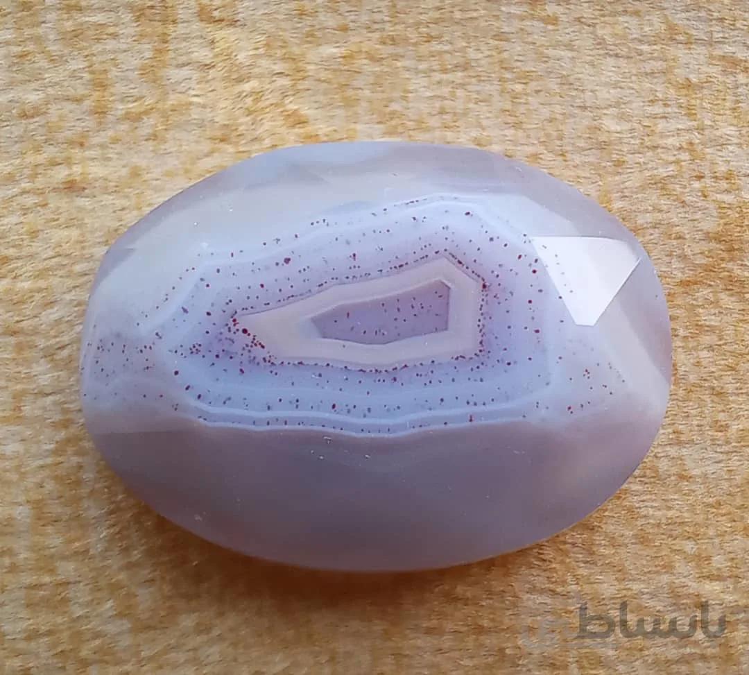 سنگ عقیق کبود طبیعی ایرانی کد 694614