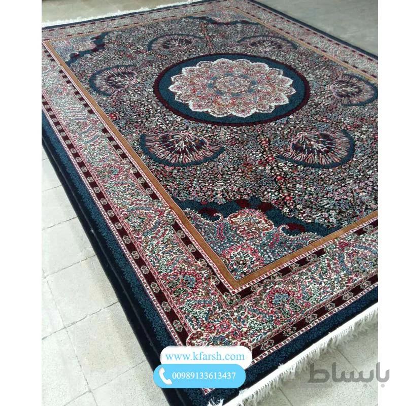 فرش ۵۰۰ شانه سرمه ای با طرح جدید