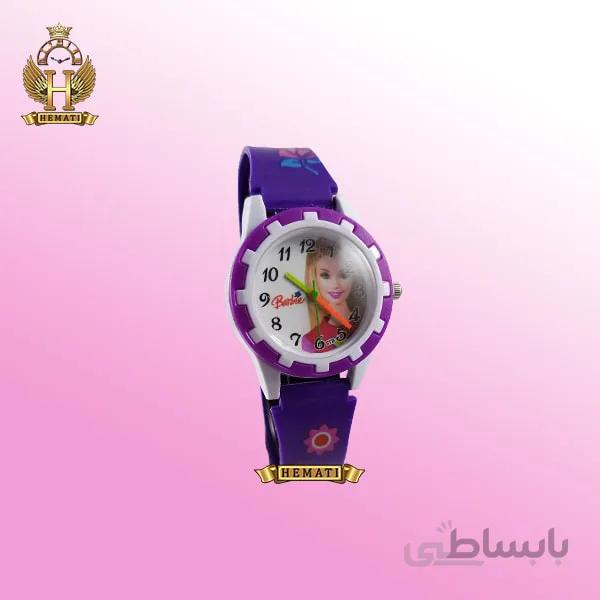 ساعت دخترانه باربی عقربه ای BARBEI بنفش ch105
