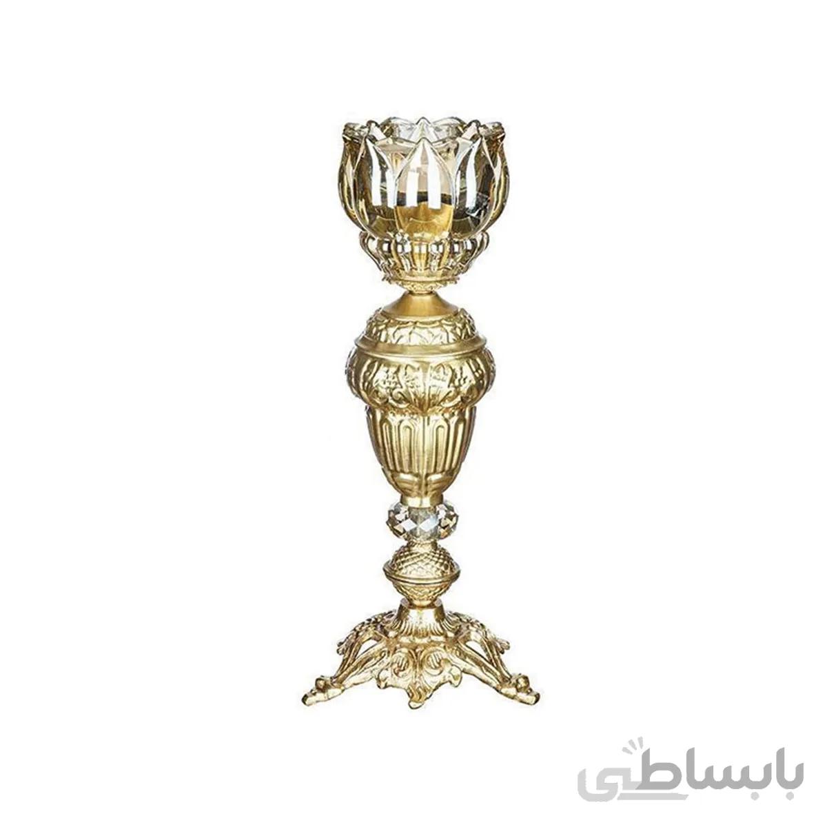 آباژور رومیزی برنزی چشمه نور مدل C2106/1A