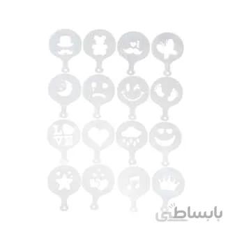شابلون قهوه مدل parsam مجموعه 16 عددی