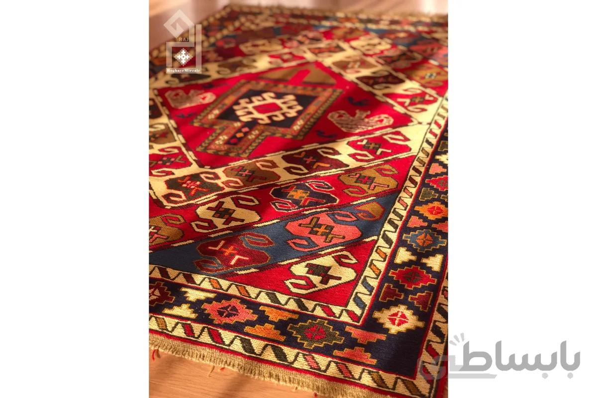 گلیم ورنی دستبافت طرح محرمات 004 ا handmade kilim