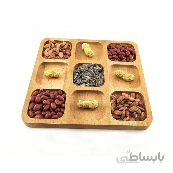 اردو خوری چوبی مربعی 9 خانه