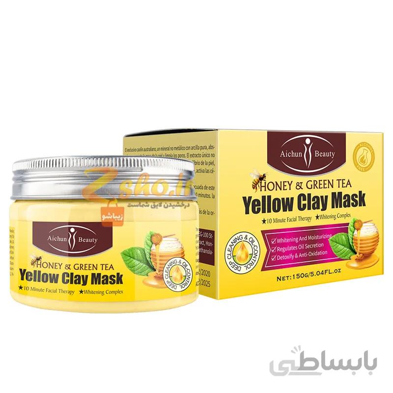 ماسک عسل و چای سبز آیچون بیوتی Yellow Clay Mask