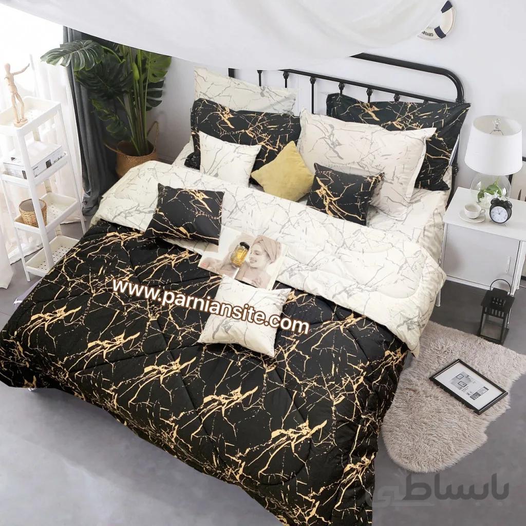 روتختی سفید مشکی ماربل کد 811