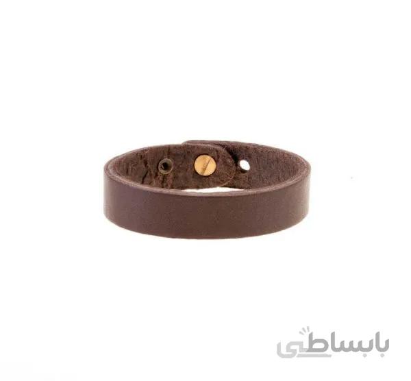 دستبند چرمی ساده مردانه LM1028