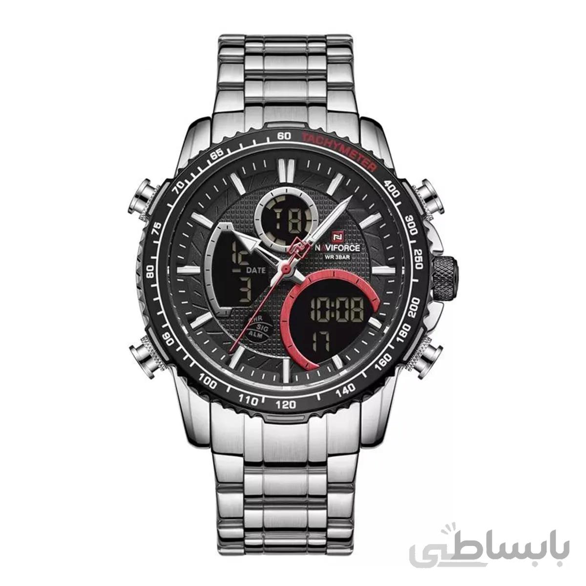 ساعت نیوی فورس مردانه قرمز مدل 9182 Naviforce