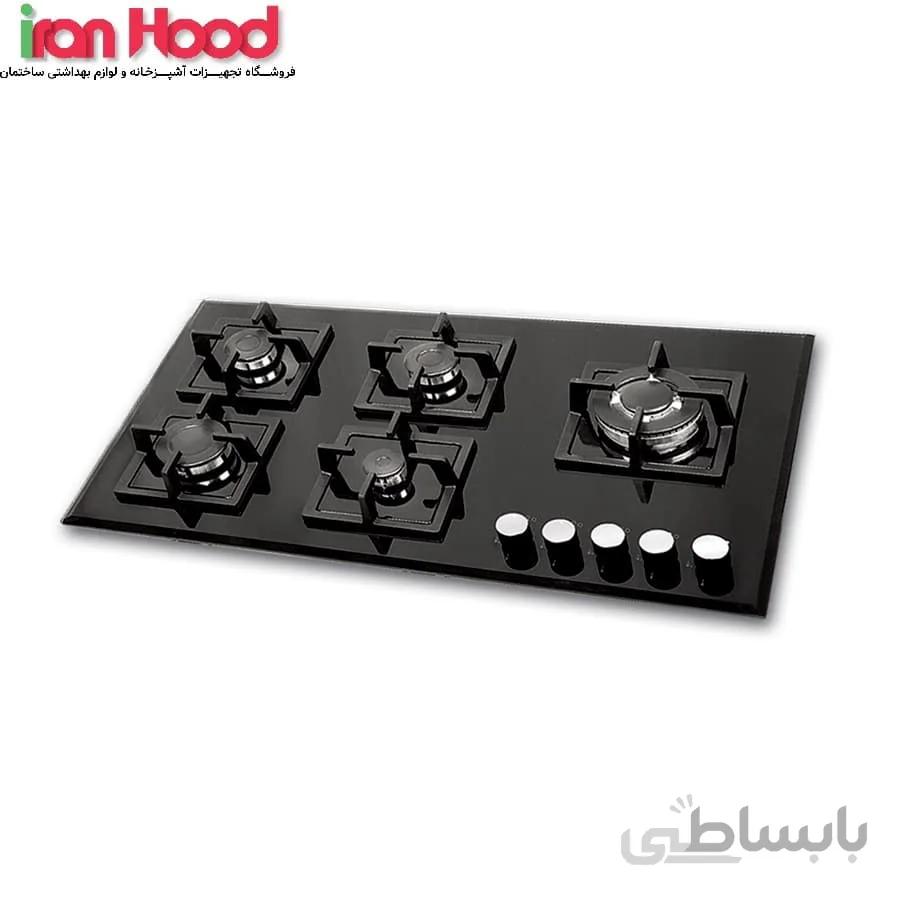 اجاق گاز صفحه ای اخوان 5 شعله سری گیتا مدل Gi139-S ا AKHAVAN GITA Gi139-S GAS STOVE