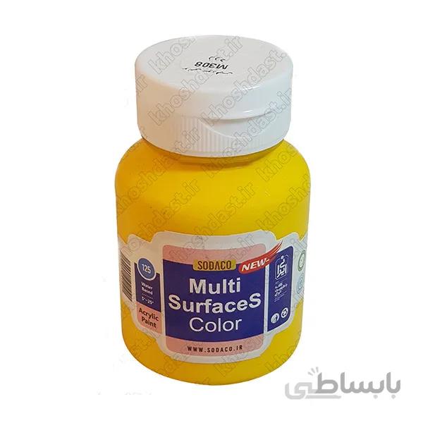 رنگ اکریلیک زردسوداکو 125 میل کد 308