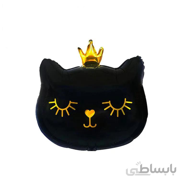 بادکنک فویلی گربه تاج دار مدل STF297