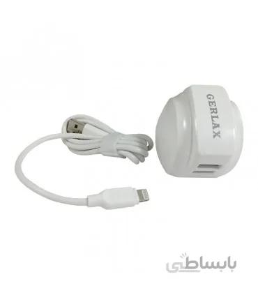 شارژر GERLAX مدل GA-21 همراه با کابل آیفون