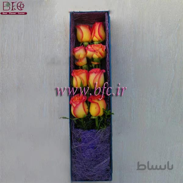 باکس گل جعبه کادویی با گل رز کد 1079824