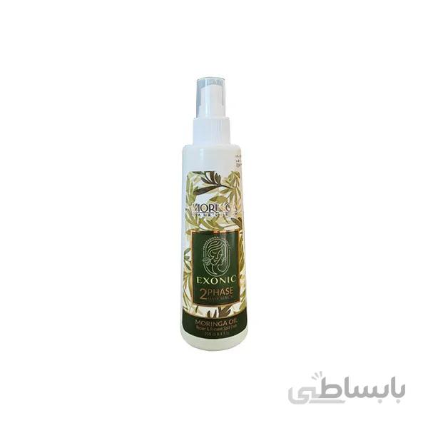 سرم دو فاز مو حاوی روغن مورینگا EXONIC دکتر بیز