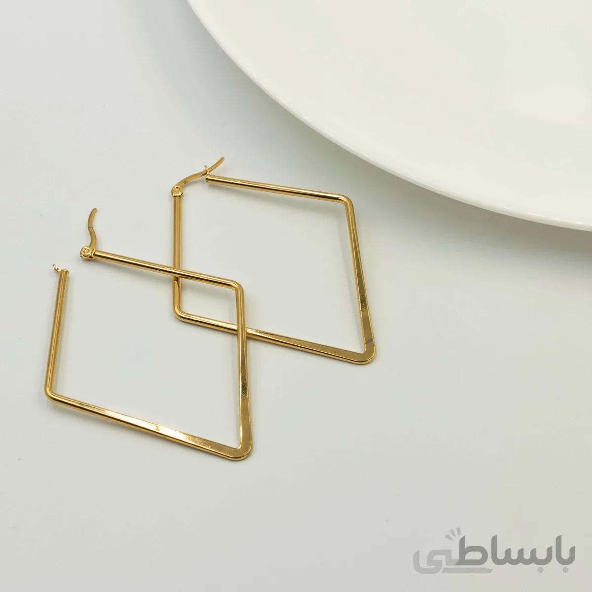 گوشواره استیل لوزی E4