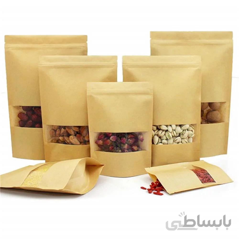 بسته یک کیلوگرمی پاکت دو طرف کرافت پنجره دار سایز 30*20 ا Pack a kg envelopes two sides of the craft window, the size of 24*18