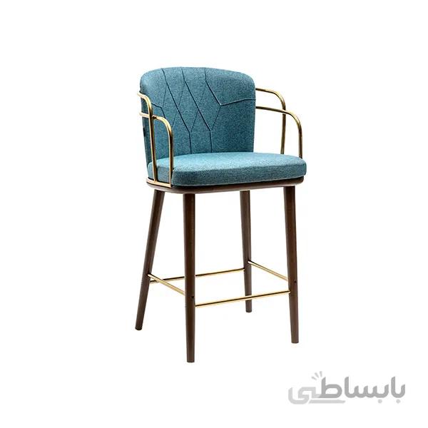 صندلی کانتر نظری مدل تورینو II پایه چوبی