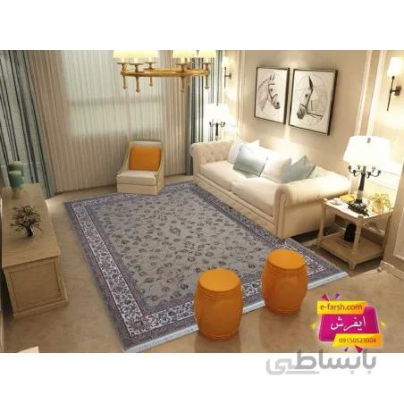 فرش ماشینی زمرد مشهد طرح 45000 نسکافه ای