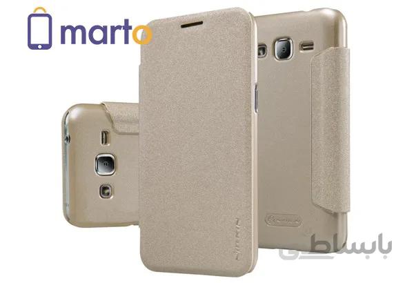 کیف نیلکین سری اسپارکل NEW LEATHER مناسب برای گوشی سامسونگ J2 ا Nillkin Sparkle Series New Leather case for Samsung Galaxy J2