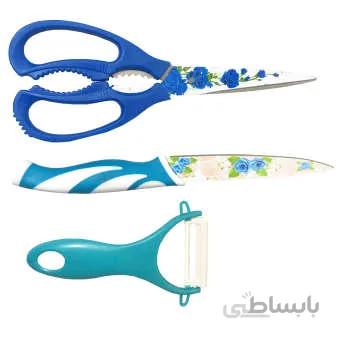 ست پوست کن، کارد و قیچی مدل Flower