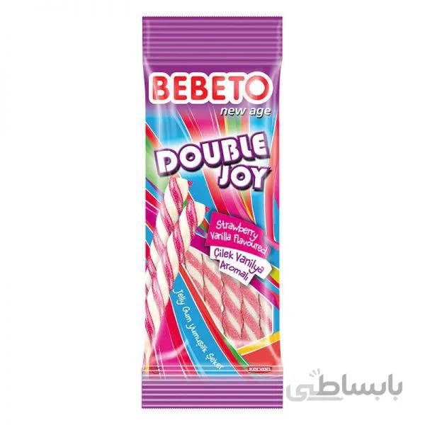 پاستیل رشته‌ای ببتو BEBETO دابل جوی 75 گرم