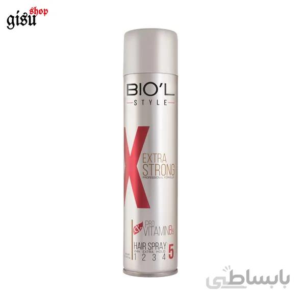 اسپری مو بیول Extra Strong حجم 250 میل (BIOL)