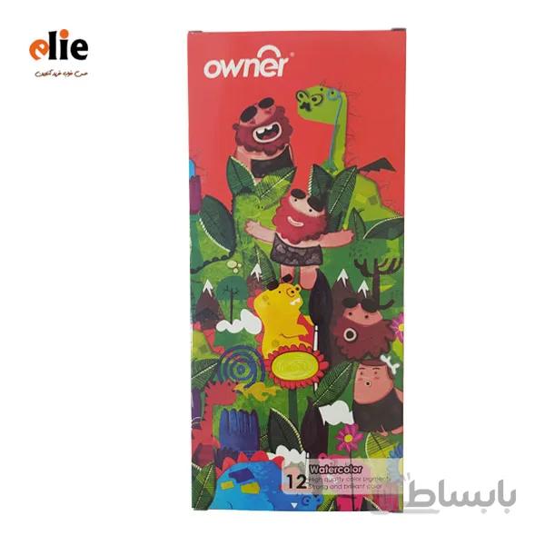 آبرنگ 12 رنگ اونر طرح 1