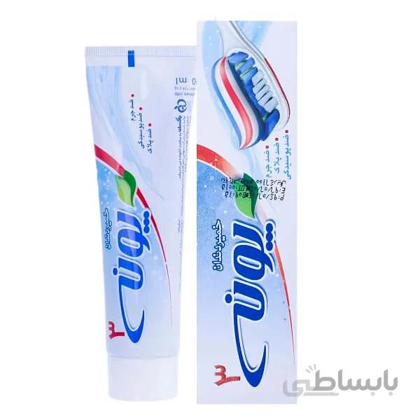 خمیر دندان پونه مدل سه رنگ حجم 100 میلی لیتر