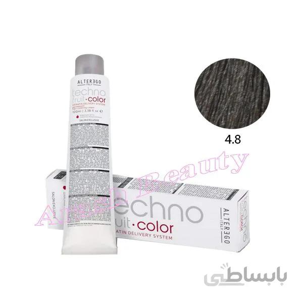 رنگ مو تکنو آلترگو 4.8 بلوطی زیتونی