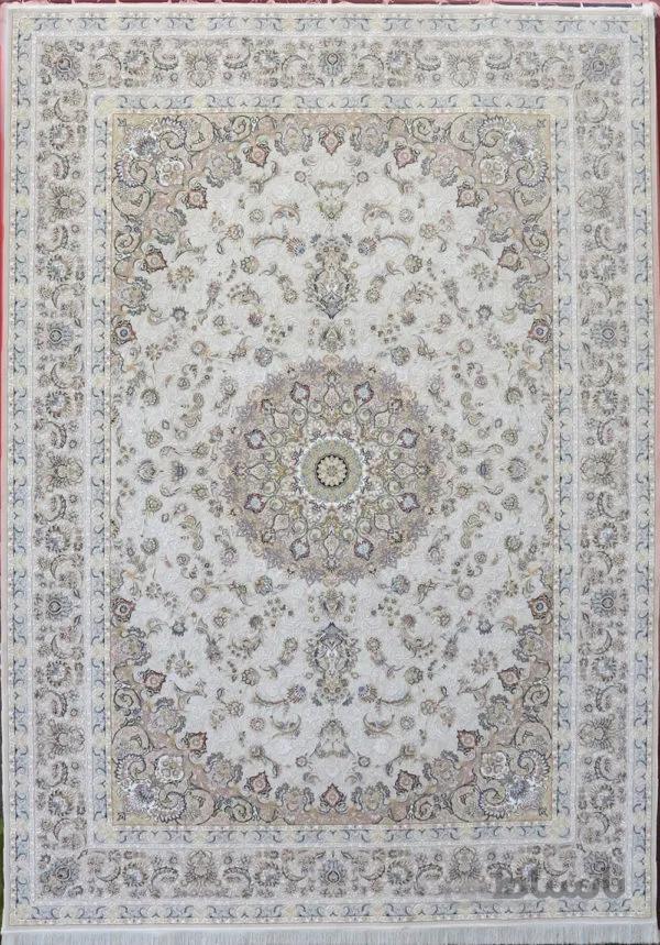 فرش کاشان 1200 شانه طرح هشت بهشت برجسته