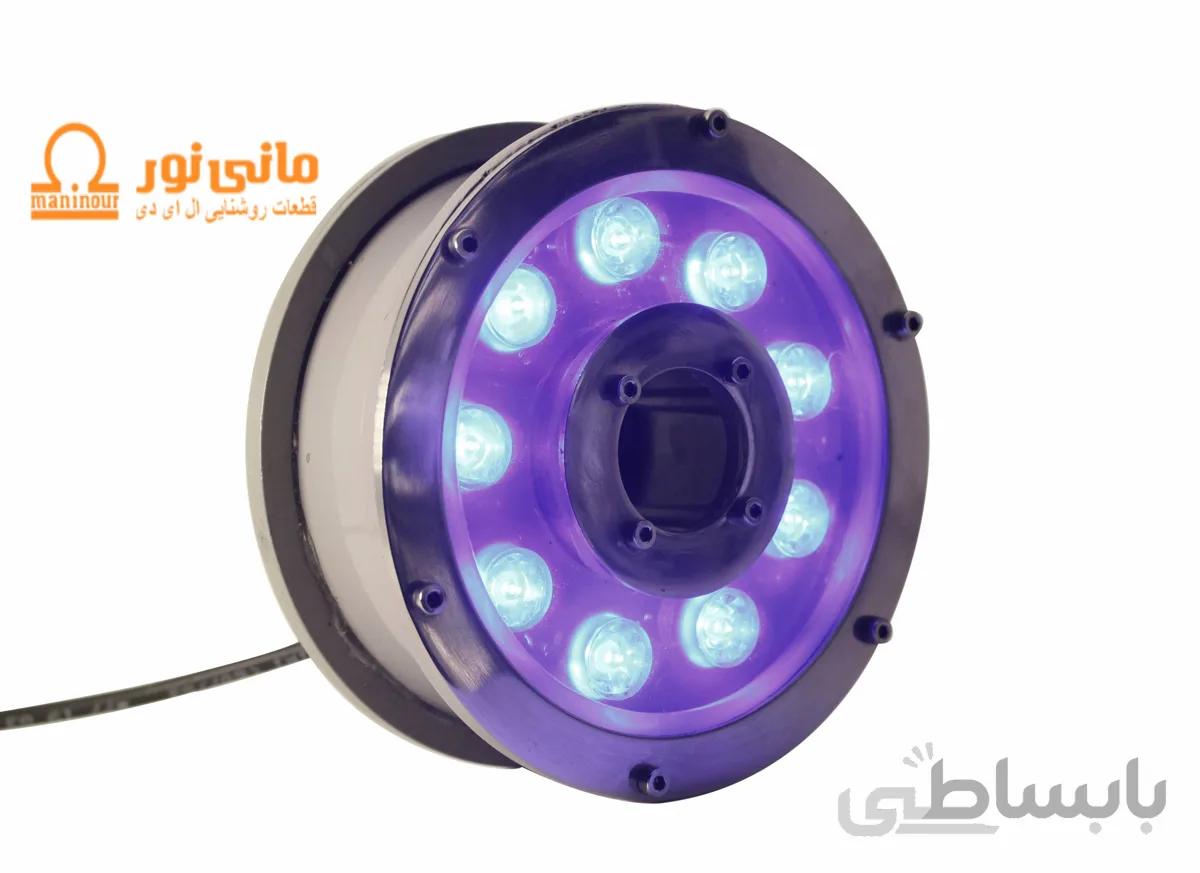 چراغ استخری فواره ای (دور لوله ای) 9 وات