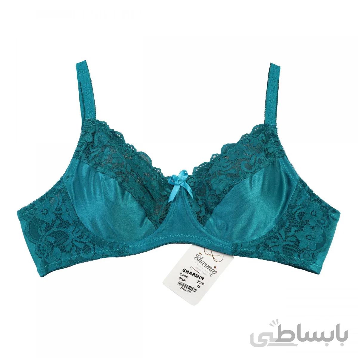 سوتین شارمین کد 2070 پرلون نیم گیپور فنر دار پک 4 عددی
