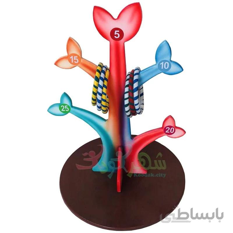 بازی پرتاب حلقه کودکان چوبی