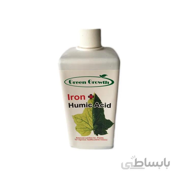 مکمل اسید هیومیک و آهن گرین نیم لیتری