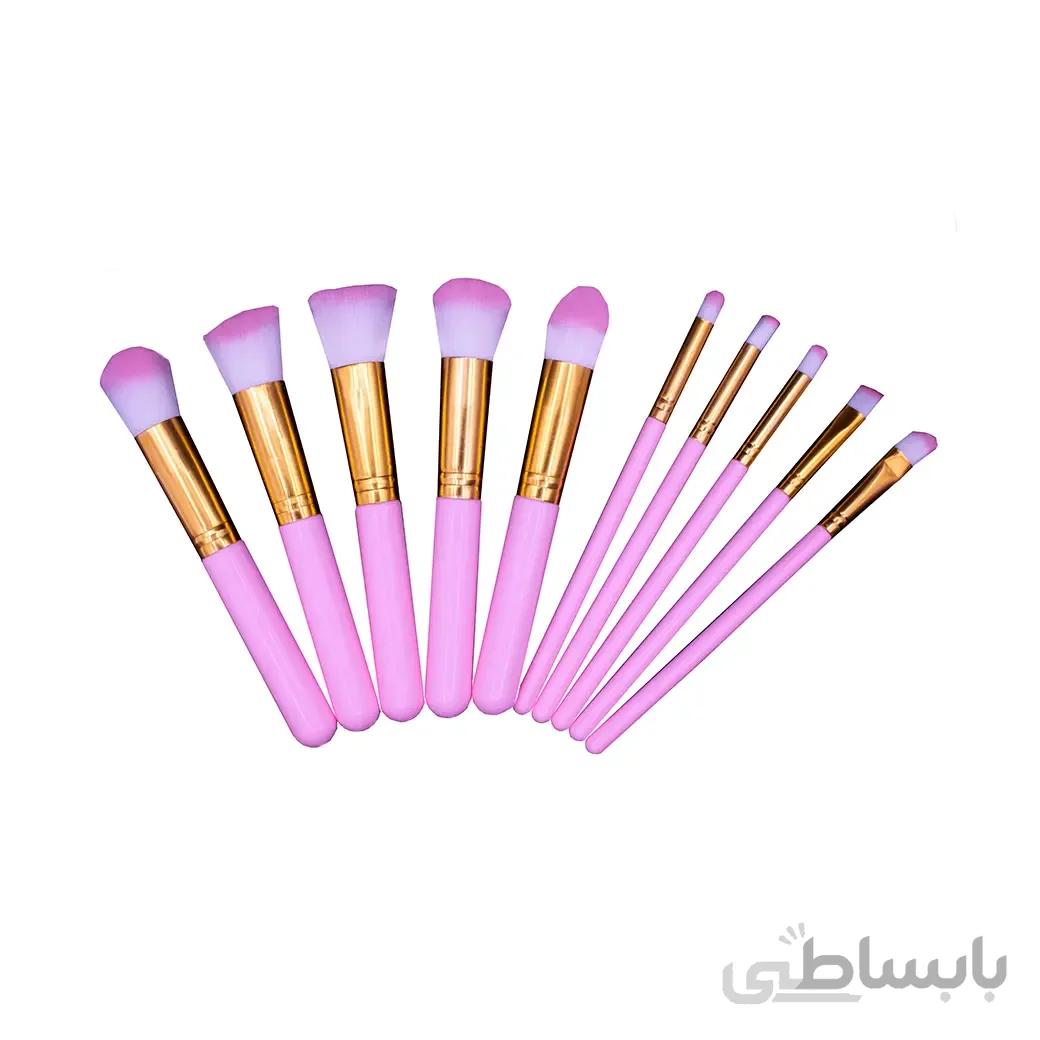 ست براش آرایش بسته 10 عددی ا Brush Set Cosmetic 10pcs
