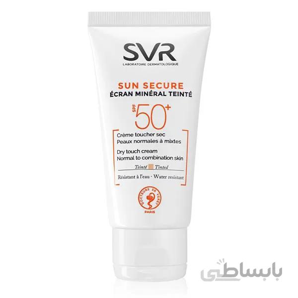 کرم ضد آفتاب رنگی مینرال اس وی آر (SVR Sun Secure SPF 50)