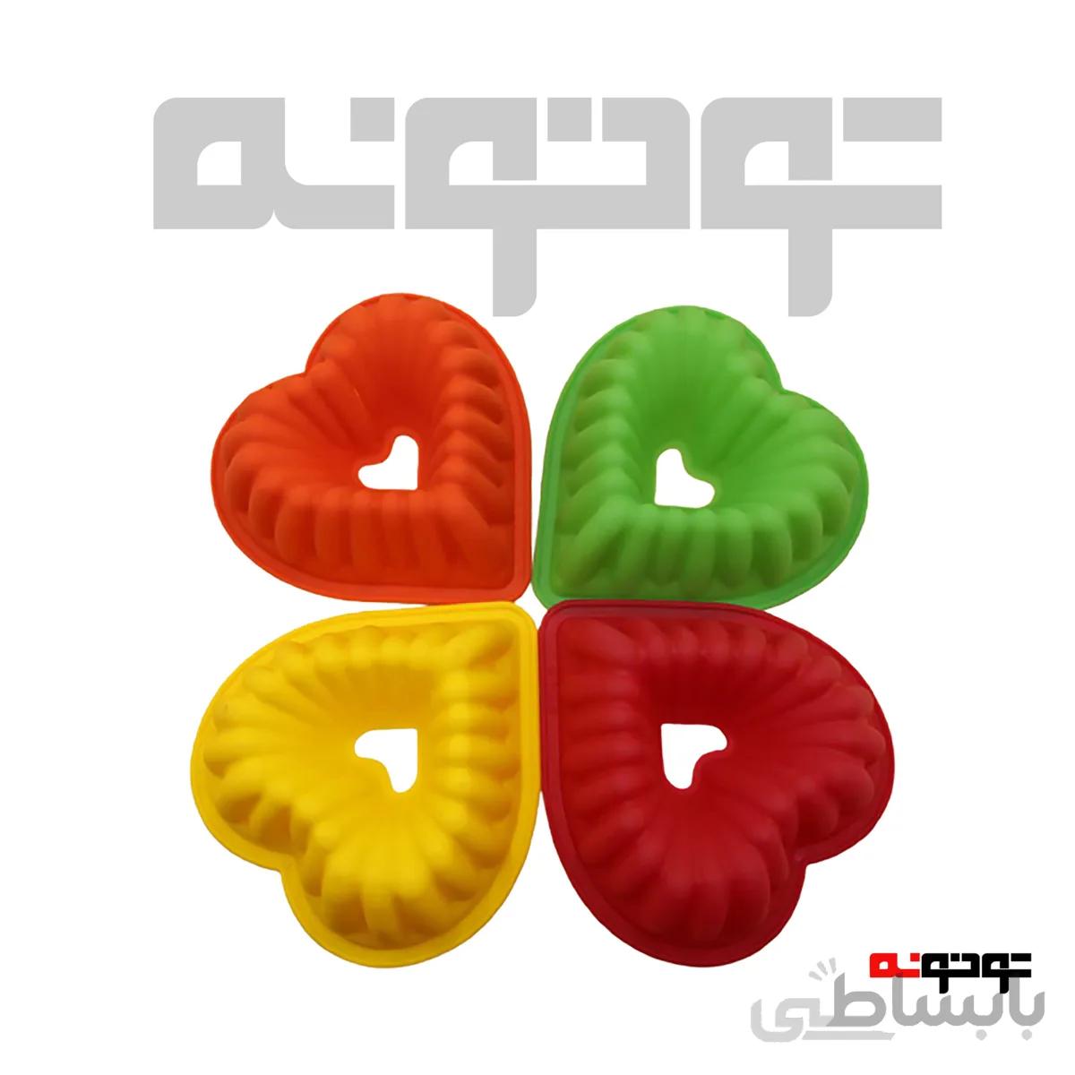 قالب کیک و ژله سیلیکنی مدل: قالبی سایز:بزرگ رنگ: سبز ،نارنجی، قرمز،زرد